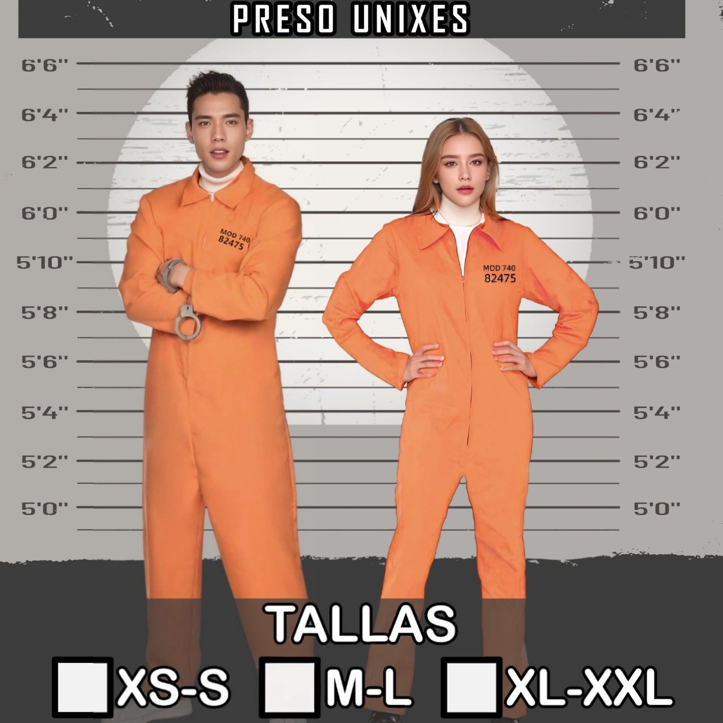 Halloween cosplay prisoner costume